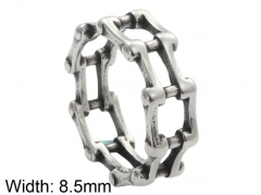 HY Wholesale 316L Stainless Steel Hollow Rings-HY0001R249