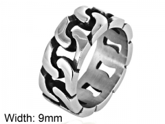 HY Wholesale 316L Stainless Steel Hollow Rings-HY0001R070