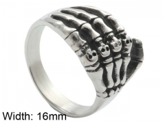 HY Jewelry Wholesale Stainless Steel 316L Skull Rings-HY0001R353