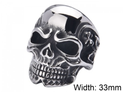 HY Jewelry Wholesale Stainless Steel 316L Skull Rings-HY0001R144