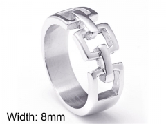 HY Wholesale 316L Stainless Steel Hollow Rings-HY0001R084