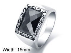 HY Wholesale 316L Stainless Steel CZ Rings-HY0001R102