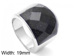 HY Wholesale 316L Stainless Steel CZ Rings-HY0001R049