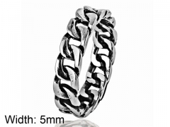HY Wholesale 316L Stainless Steel Hollow Rings-HY0001R069