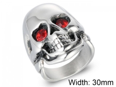 HY Jewelry Wholesale Stainless Steel 316L Skull Rings-HY0001R225