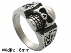HY Jewelry Wholesale Stainless Steel 316L Skull Rings-HY0001R367