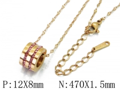 HY Wholesale Stainless Steel 316L CZ Necklaces-HY43N0013PU