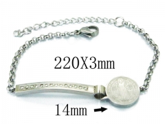 HY Wholesale 316L Stainless Steel ID Bracelets-HY43B0004NE