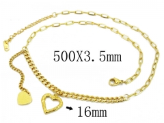 HY Wholesale Stainless Steel 316L Lover Necklaces-HY43N0034PZ