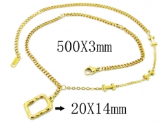 HY Wholesale Stainless Steel 316L Necklaces-HY43N0025HSS