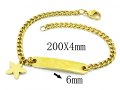HY Wholesale 316L Stainless Steel ID Bracelets-HY43B0030NA