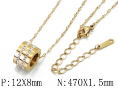 HY Wholesale Stainless Steel 316L CZ Necklaces-HY43N0011PR