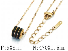 HY Wholesale Stainless Steel 316L CZ Necklaces-HY43N0020PQ