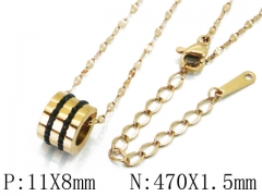 HY Wholesale Stainless Steel 316L CZ Necklaces-HY43N0017PR