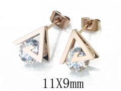 HY Stainless Steel Small Crystal Stud-HY47E0115MF