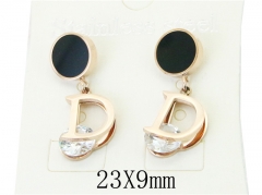 HY Wholesale 316L Stainless Steel Drops Earrings-HY47E0105NE