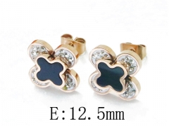 HY Stainless Steel Small Crystal Stud-HY47E0113OR