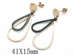 HY Wholesale 316L Stainless Steel Drops Earrings-HY47E0064NE