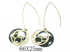 HY Wholesale 316L Stainless Steel Drops Earrings-HY47E0049OZ