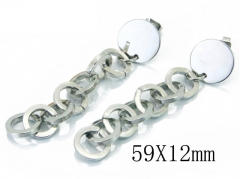 HY Wholesale 316L Stainless Steel Drops Earrings-HY06E1672MA