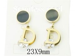 HY Wholesale 316L Stainless Steel Drops Earrings-HY47E0104NE