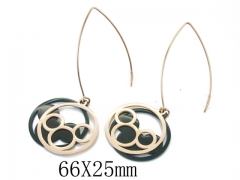 HY Wholesale 316L Stainless Steel Drops Earrings-HY47E0050OR