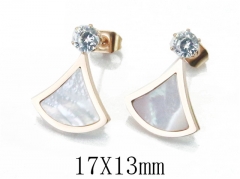 HY Stainless Steel Small Crystal Stud-HY47E0084NC