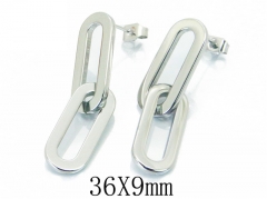 HY Wholesale 316L Stainless Steel Drops Earrings-HY06E1675LG