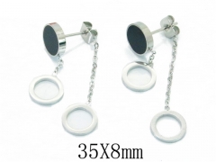 HY Wholesale 316L Stainless Steel Drops Earrings-HY47E0080MW