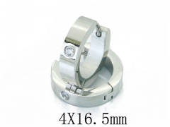 HY Stainless Steel 316L Huggie Hoop Earrings-HY06E1662NZ