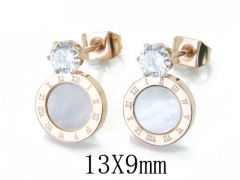HY Stainless Steel Small Crystal Stud-HY47E0109ML