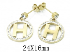 HY Wholesale 316L Stainless Steel Drops Earrings-HY47E0074NL