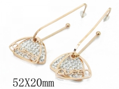 HY Wholesale 316L Stainless Steel Drops Earrings-HY47E0054OB