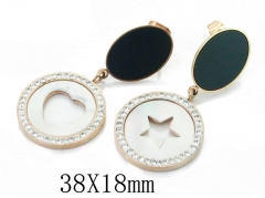 HY Wholesale 316L Stainless Steel Drops Earrings-HY47E0068PC