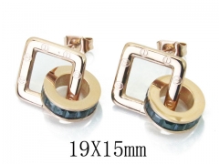 HY Stainless Steel Small Crystal Stud-HY47E0099OA