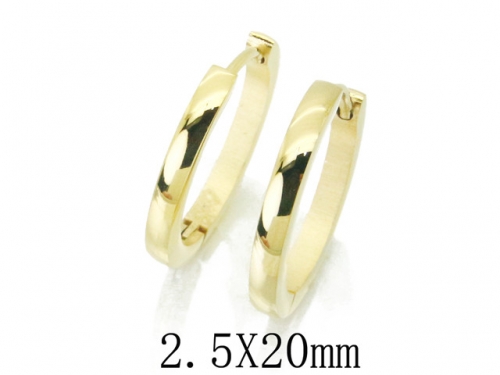 HY Stainless Steel 316L Huggie Hoop Earrings-HY06E1665PX