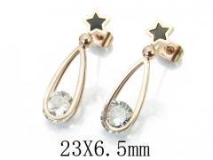 HY Stainless Steel Small Crystal Stud-HY47E0079N5