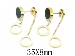 HY Wholesale 316L Stainless Steel Drops Earrings-HY47E0081NE