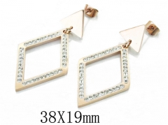 HY Wholesale 316L Stainless Steel Drops Earrings-HY47E0065OZ