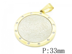 HY Wholesale Stainless Steel 316L CZ Pendant-HY06P0502OV