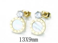 HY Stainless Steel Small Crystal Stud-HY47E0108ML