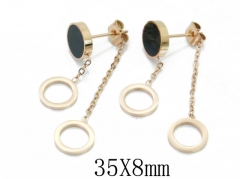 HY Wholesale 316L Stainless Steel Drops Earrings-HY47E0082NQ