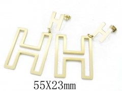HY Wholesale 316L Stainless Steel Drops Earrings-HY47E0057NE