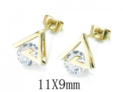 HY Stainless Steel Small Crystal Stud-HY47E0114MA