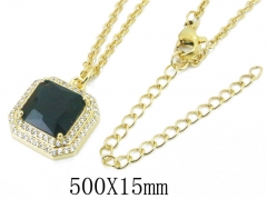 HY Wholesale Stainless Steel 316L CZ Necklaces-HY54N0467OLQ