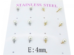 HY Stainless Steel Pearl Earrings-HY59E0722OL