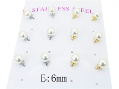 HY Stainless Steel Pearl Earrings-HY59E0725OL