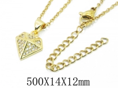 HY Wholesale Stainless Steel 316L Lover Necklaces-HY54N0484ML
