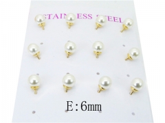 HY Stainless Steel Pearl Earrings-HY59E0724HFF