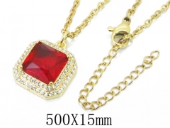 HY Wholesale Stainless Steel 316L CZ Necklaces-HY54N0468OLA